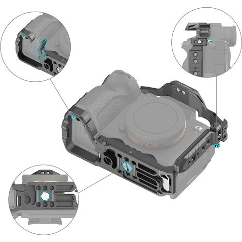 SmallRig HawkLock Quick Release Advanced Cage Kit for Sony a7R V, a7 IV & a7S III