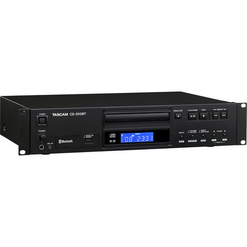 TASCAM CD-200BT Rackmount CD Player With Bluetooth Receiver