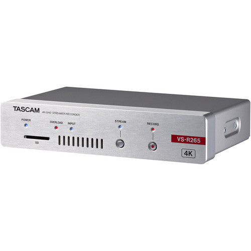 TASCAM VSR-265 Stand-Alone 4K UHD Video Encoder/Decoder for Live Streaming (HDMI)