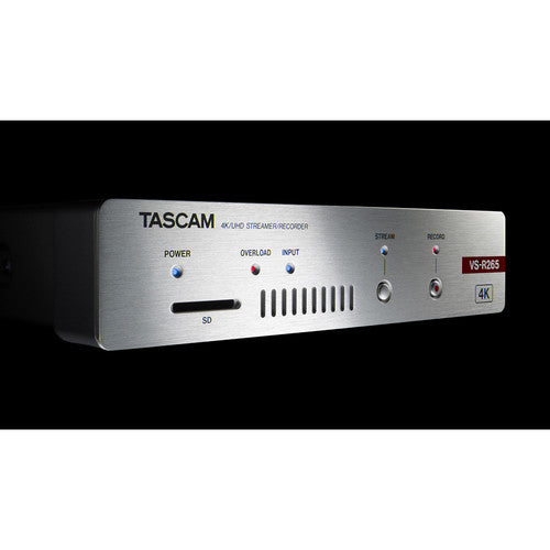 TASCAM VSR-265 Stand-Alone 4K UHD Video Encoder/Decoder for Live Streaming (HDMI)