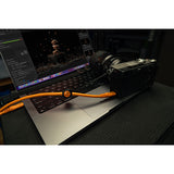 Tether Tools TetherPro Optima USB-C Cable (15', High-Visibility Orange)