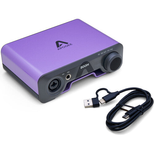 Apogee Electronics BOOM 2x2 Desktop USB Type-C Audio Interface with Built-In Hardware DSP FX