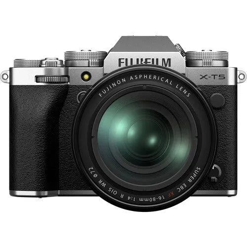 FUJIFILM X-T5 Mirrorless Camera with 16-80mm Lens (Silver) - BHM Store