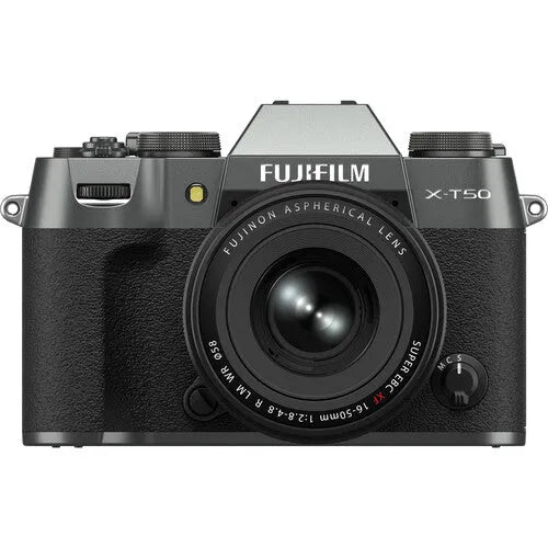 FUJIFILM X-T50 Mirrorless Camera with XF 16-50mm f/2.8-4.8 Lens (Charcoal Silver) - BHM Store