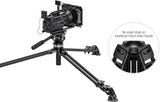 Leofoto LVC-193C Carbon Fiber Twin Leg Video Tripod+BV-15 Fluid Head