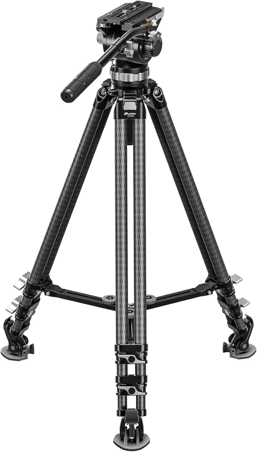 Leofoto LVC-253C Carbon Fiber Twin-Leg Tripod with BV-20 Video Head System