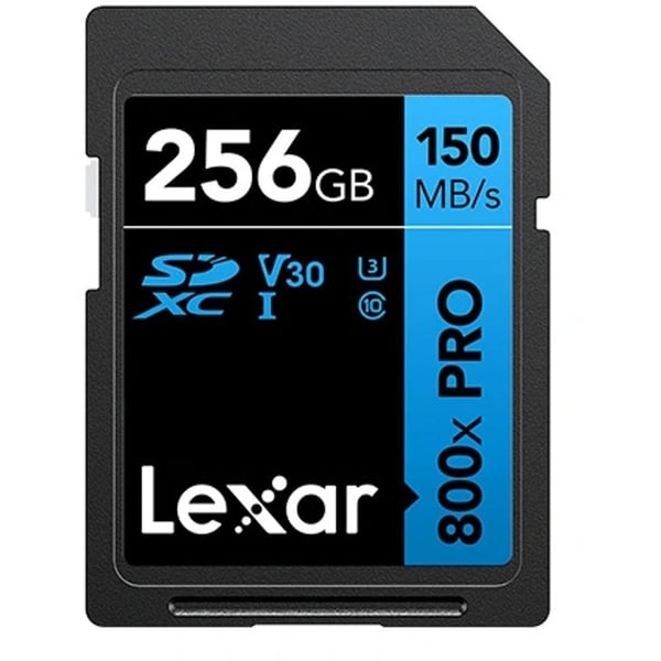 Lexar 800x PRO UHS-I SDXC Memory Card (BLUE Series) in 3 Sizes