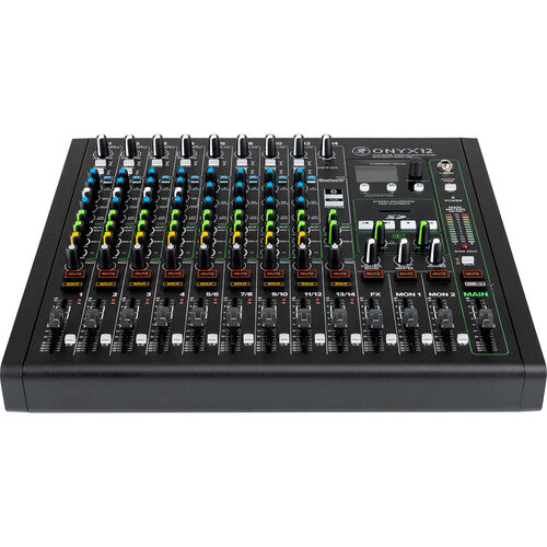 Mackie Onyx12 12-Channel Premium Analog Mixer with Multitrack USB