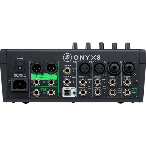 Mackie Onyx8 8-Channel Premium Analog Mixer with Multitrack USB