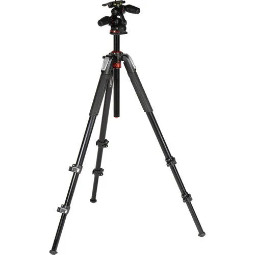 Manfrotto MK055XPRO3-3W Aluminum Tripod with 3-Way Pan/Tilt Head - BHM Store