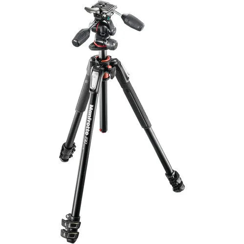 Manfrotto MK190XPRO3-3W Aluminum Tripod with 3-Way Pan/Tilt Head - BHM Store