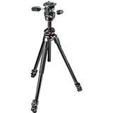 Manfrotto 290 Dual Aluminum Tripod with 3-Way Pan/Tilt Head - BHM Store
