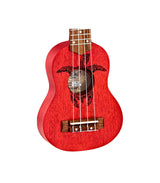 Ortega Keiki Sopranino Ukulele Satin Red Finish