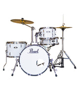 Pearl Roadshow 4-pcs Drum Set 1812B/1007T/1410F/1350S with Cymbal & Hardware Pure White Finish