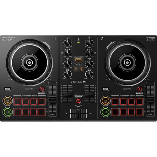 Pioneer DJ DDJ-200 Smart DJ Controller for WeDJ and rekordbox