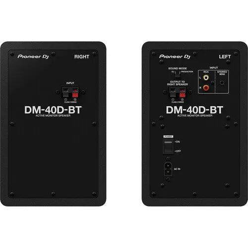 Pioneer DJ DM-40D-BT 4" Two-Way Active Desktop Monitor System with Bluetooth in 2 Colors