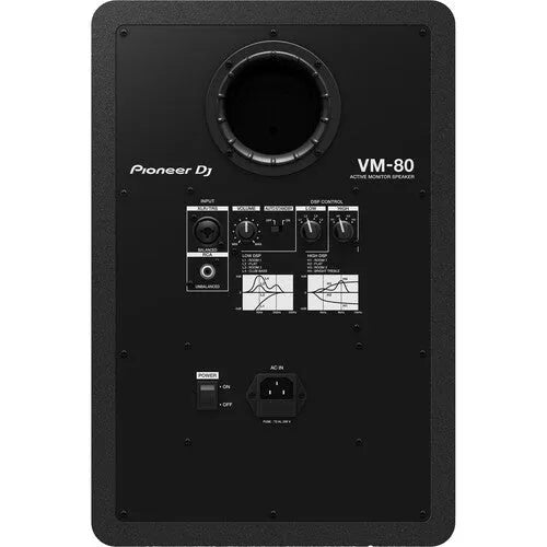 Pioneer DJ VM-80 2-Way Active Studio Monitor (Single, Black)