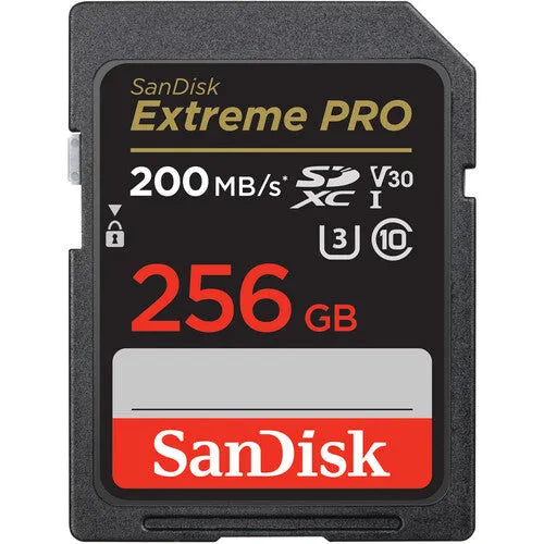 SanDisk 256GB Extreme PRO UHS-I 200mb/s. SDXC Memory Card