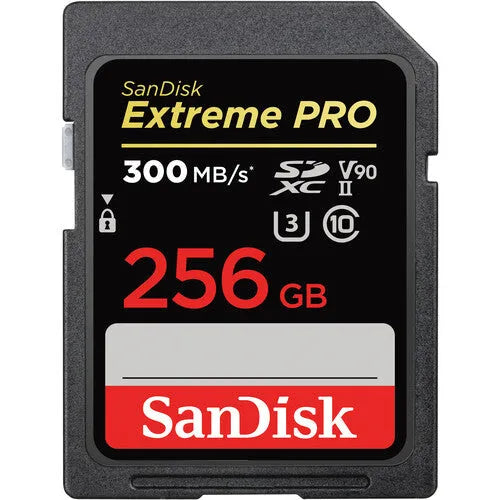 SanDisk 256GB Extreme PRO UHS-II 300mb/s. SDXC Memory Card