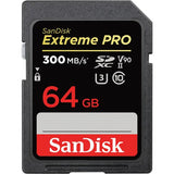 SanDisk 64GB Extreme PRO UHS-II 300mb/s SDXC Memory Card