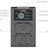 SmallRig NP-FZ100 Kit with 2 Batteries and 2-Bay USB Charger