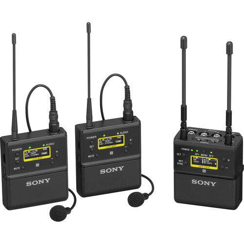 Sony UWP-D27 2-Person Camera-Mount Wireless Omni Lavalier Microphone System