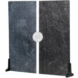 V-FLAT WORLD Duo-Board Double-Sided Background (Ocean Slate / Black Slate, 60 x 60cm)