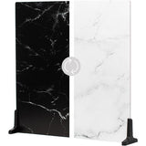 V-FLAT WORLD Duo-Board Double-Sided Background (Onyx Marble / Alpine Marble, 60 x 60cm)