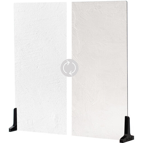 V-FLAT WORLD Duo-Board Double-Sided Background (Raw Concrete / Vintage Plaster, 60 x 60cm)