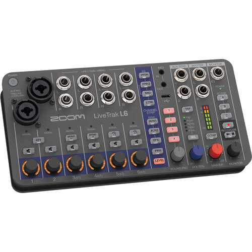 Zoom LiveTrak L-6 Portable 6-Channel Digital Mixer and Multitrack Recorder