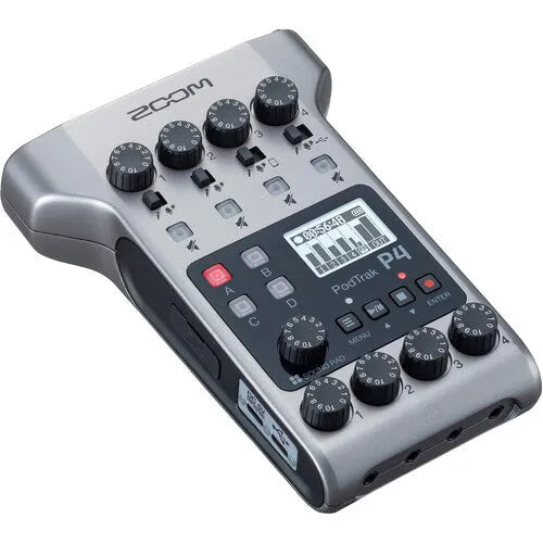 Zoom PodTrak P4 Portable Multitrack Podcast Recorder - BHM Store